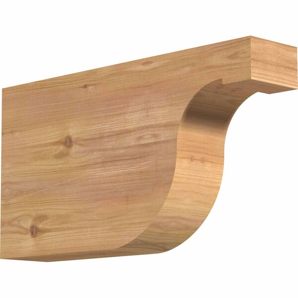 Ekena Millwork Del Monte Smooth Rafter Tail, Western Red Cedar, 3 1/2"W x 10"H x 18"L RFT04X10X18DEL00SWR - main